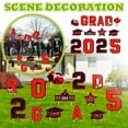 thumbnail image 2 of Class of 2025 Graduation Yard Sign Set Red Glitter Congrats Grad Outdoor Decorations for Celebrations, 2 of 5