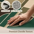 thumbnail image 6 of ODIKA 8'x10' Washable Area Rug Green Beige Geometric Abstract Modern Art Style with Bold Shapes for King Size Bedroom Under Bed, Master Suite, Non-Shedding, Easy Care, 6 of 7