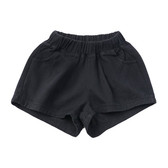 FAIWAD Short en Coton Uni pour Tout-Petit Garçon Fille, Unisexe, Taille Élastique, Short de Printemps Été