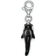 thumbnail image 4 of Sterling Silver Amore La Vita Rhodium-Pl 3-D Enameled Orca Whale Charm (40 X 10) Made In Thailand qcc837, 4 of 6