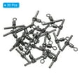 thumbnail image 3 of Unique Bargains T-Shape Fishing Swivels 88Lbs Swivels Fishing Tackle 3-Way Cross Line Swivels, 30 Pack, 3 of 8