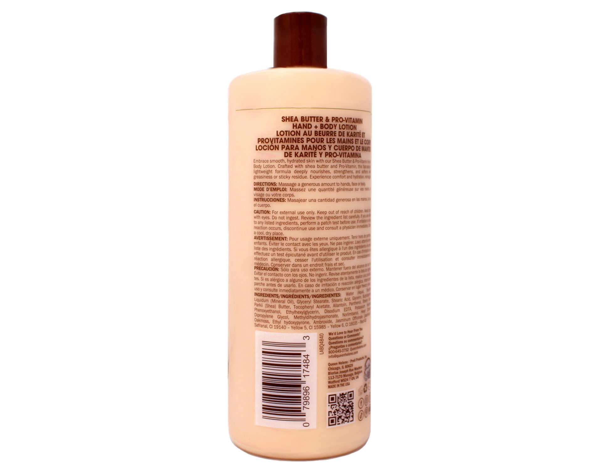 2 Pack - Queen Helene Shea Butter & Pro-Vitamin Hand + Body Lotion, Moisturize & Restore for All Skin Types, 32 FL OZ