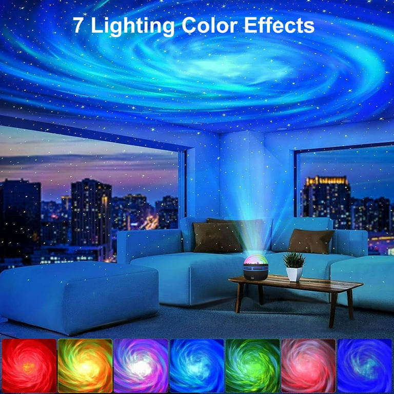 Maxrock, Galaxy Projector, Black Hole with Remote Control, Night
