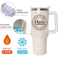 thumbnail image 2 of Chaos Coordinator Tumbler 40Oz, Coordinator Gifts for Women, Thank You Gifts for Women Boss Lady Gifts for Women Birthday Gifts for Dad, Boss, Coworker, Manager, Teacher, Friends, 2 of 5