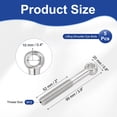 thumbnail image 2 of Uxcell 5Pcs M12x99mm Machinery Lifting Shoulder Eye Bolts Threaded Screw Eyebolt, 2 of 7