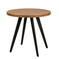 thumbnail image 6 of Kithkasa 31.5" Round Dining Kitchen Table, Metal Legged, 2 to 4 Persons, Wood Grain Brown, 6 of 9