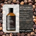 thumbnail image 2 of MAYJAM 100ML Black Pepper Essential Oil - 3.38 Fl Oz - 100% Pure and Natural - Premium Grade with Glass Dropper, 2 of 5