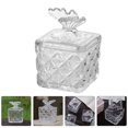 thumbnail image 3 of Embossment Pattern Food Container Glass Coffee Beans Jar Cube Sugar Container, 3 of 8