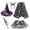 Black-qkKS0, variant on OJSFQUFP Halloween Cos Clothes Girls Witch Skirt with Witch Hat Child Tutu Skirt Cos Clothes Halloween Dress-Up