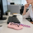 thumbnail image 4 of Sunglasses Case 6.9In Eyeglasses Protective Cover With Portable Lanyard Zipper Closure Cleaning Cloth For Travel Daily Commute Outdoor Activities Portable Glasses Holder Eyewear Storage Pouch Travel, 4 of 6