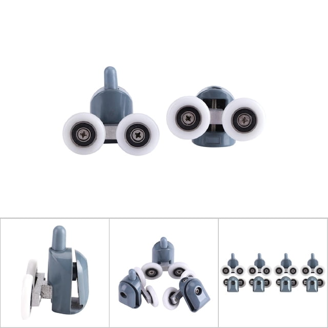 Pièces de Rechange pour Porte de Douche, Roues de Porte de Douche, Rouleaux Inférieurs Ne Roulent Pas Facilement, Faible Bruit pour Douches Massage Cabines de Douche