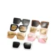 thumbnail image 3 of Gafas De Sol Vintage con montura grande para mujer, lentes rectangulares, protección UV, UV400, para viajes al aire libre, 3 of 4