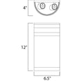 thumbnail image 2 of Maxim Arc Two Light 12-Inch Outdoor Wall Light - Stainless Steel - 5002FTSST, 2 of 2