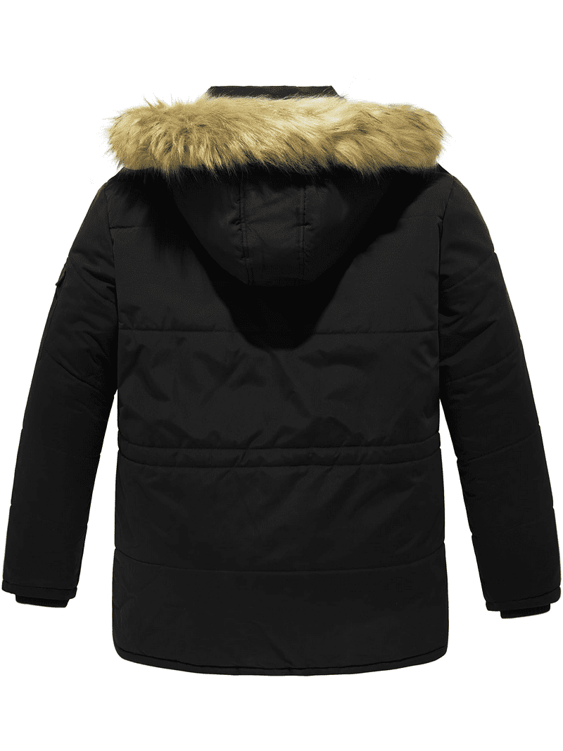 Soularge Men's Big and Tall Winter Warm Hooded Parka Jacket