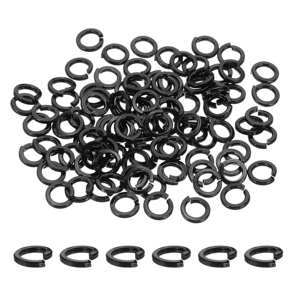 Uxcell Spring Lock Washer, Split Lock Washers for Screws Bolts Cars Construction 100 0.16 in
