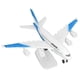 thumbnail image 3 of Alloy Airplane Model Aircraft Model 5 Light Passenger Jet Toy with Display Stand Blue, 3 of 5