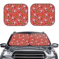 thumbnail image 2 of Fotbe Cute Christmas Bunny 2-Piece Car Windshield Sun Shade | Sun Blocker for Car Windshield | Foldable Automotive Interior Accessories for Sun Protection-Large, 2 of 7
