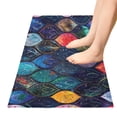 thumbnail image 2 of Glowing Fish Scales Bathroom Rug Non Slip Bathroom Mats Entry Door Soft Carpets for Kitchen Bedroom Living Room 39x20 inch, 2 of 7