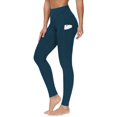 thumbnail image 1 of Pantalones de yoga THE GYM PEOPLE, cintura alta y gruesos con bolsillos para mujer, 1 of 8