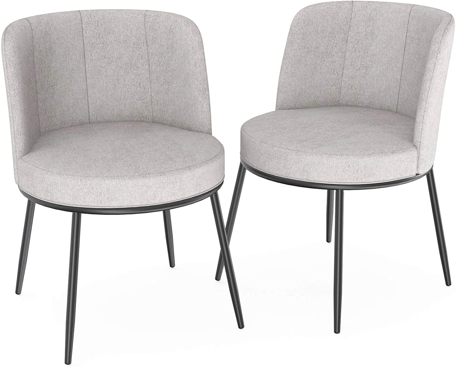Mecor Modern Fabric Dining Chairs Set, Fabric Dining Chairs Set Of 2