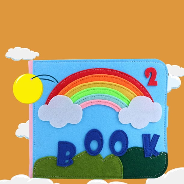 Libros educativos de tela silenciosa Baoblaze Habilidades básicas Libro ocupado Montessori portátil