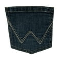 thumbnail image 3 of Wrangler Women's Jade Dark Wash Mid Rise Relaxed Bootcut Ultimate Riding Jeans - 112337312 35W x 34L, 3 of 3