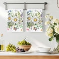 thumbnail image 3 of Spring Daisy Leaves Kitchen Towels Set of 2, Farmhouse Watercolor Flowers Butterfly Absorbent Dish Towels for Kitchen, Microfiber Hand Towel, Quick Drying Tea Towel for Cleaning Decorative Dishcloths, 3 of 7