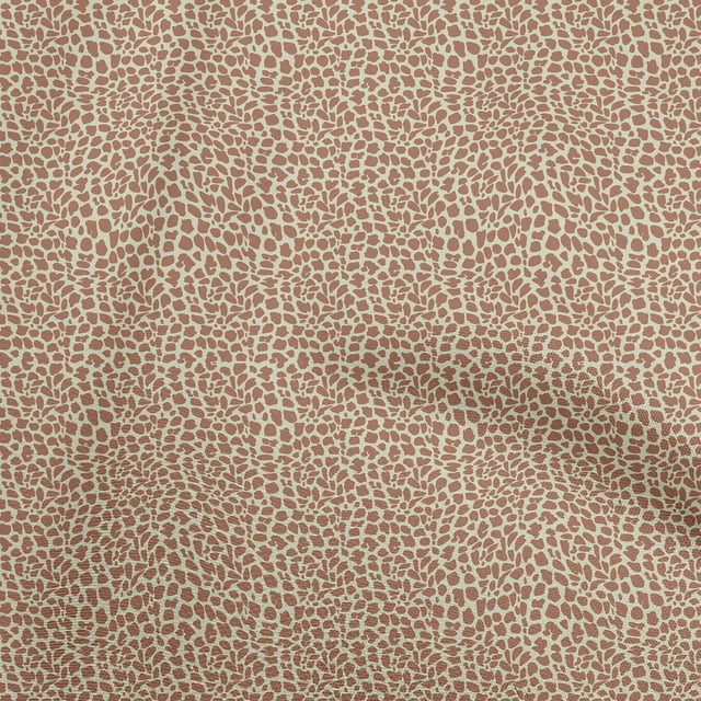 oneOone Rayon Brown2 Fabric Animal Skin Craft Projects Decor Fabric Printed By The Yard 56 Inch Wide