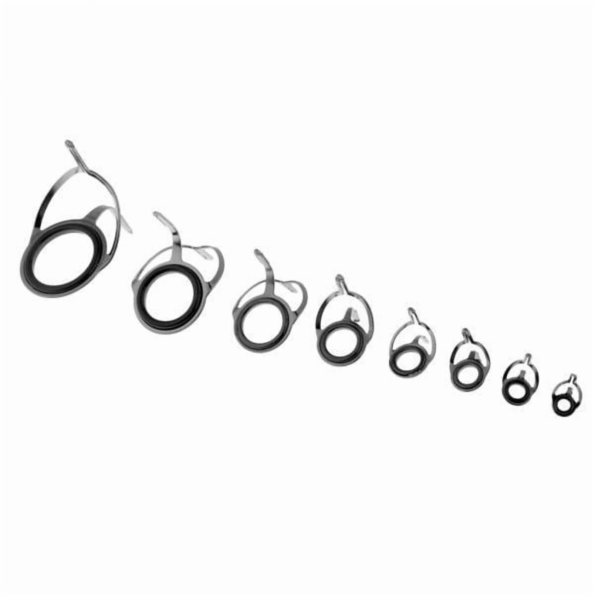 colaxi 2x8pcs Fishing Rod Eye Ring Double Leg Guides Line Rings for Spinning/Carp Rod