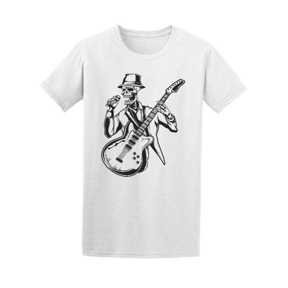 Skeleton Rocking And Singing Tee Men's -Image by Shutterstock