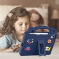 thumbnail image 6 of Tarise iPad 10th Generation Case for Kids Girls Boys Toddlers with Screen Protector, EVA Dropproof Handle Kids Friendly Kickstand Rugged Child Case Cover for iPad 10th Gen 10.9-inch 2022, Navyblue, 6 of 9