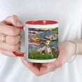 thumbnail image 3 of CafePress - Lilies & Whippet Large Mug - 11 oz Ceramic Mug - Novelty Coffee Tea Cup, 3 of 3