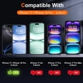 thumbnail image 2 of Ksleri Protector de Pantalla de Vidrio Mate para iPhone 16 Pro / 17 de 6.3", 2 of 6