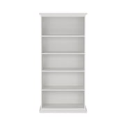 Tvilum Sonoma Adjustable 5 Shelf Bookcase for Adults, White