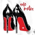 thumbnail image 3 of Robinson, Carol 20x20 Black Modern Framed Museum Art Print Titled - Red Sole Mates, 3 of 5