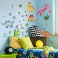 thumbnail image 5 of Baby Dinosaur Wall Decals Stickers, Dino Volcano Cave Neutral Nursery Toddler Playroom Decor, Kids Room Home Decorations Girls Boys Bedroom Classroom Daycare Art, 5 of 9