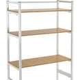 thumbnail image 6 of 3 Tiers Over The Washer and Dryer Storage Shelf, Bathroom Storage Shelf with Adjustable Feet Freestanding Storage Rack Wooden Laundry Rack Shelf for Kitchen Bathroom, 6 of 16