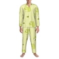 thumbnail image 4 of Kll Cute Frog3 Sleepwear Mens Flannel Pajamas,Long Cotton Pj Set, 4 of 9