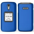 thumbnail image 2 of Case for Jitterbug Flip2, Nakedcellphone [Cobalt Blue] Protective Snap-On Hard Shell Cover [Grid Texture] for Jitterbug Flip 2 Phone (aka Lively Flip) (4053SJ7), 2 of 8