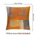 RUIYC Orange Grey Throw Pillow Covers 20x20 Decorative Cushion Cover