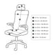 thumbnail image 2 of Juego de fundas ergonómicas para sillas de oficina FORCHEER, repelentes al agua, color gris oscuro, 2 of 8