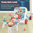 thumbnail image 5 of Ealing Sit-to-Stand Learning Walker, 2 in 1 Baby Walker, Early Educational Child Activity Center, Multifunctional Removable Play Panel,Baby Push Walkers (blue and white), 5 of 7