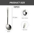 thumbnail image 2 of Utensilios para servir cubiertos de acero inoxidable, espumadera, cuchara ranurada/cucharón de sopa, juego de utensilios para servir, 10 Uds., 2 of 5
