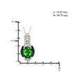 thumbnail image 4 of 3 1/2 Carat T.G.W. Chrome Diopside And Black & White Diamond Accent Sterling Silver 3-Piece Jewelry set, 4 of 7