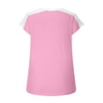 thumbnail image 6 of Fesfesfes Womens Oversized Tshirts Women's Casual V-neck Bow Short-sleeved T-shirt Top Cute Tshirt for Women S(US:4), 6 of 7