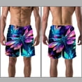 thumbnail image 3 of luoweisi Men's Beach Shorts Quick Dry Swim Trunks with Mesh Lining Dragonfly L, 3 of 5