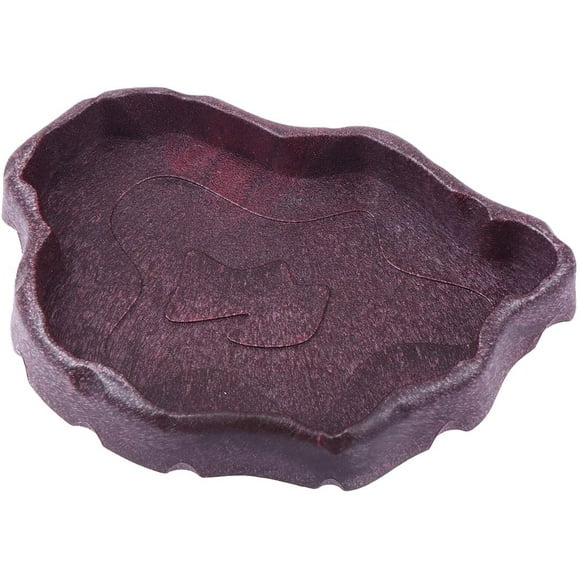 IGUOHAO Reptile Food Bowl Water Dish IGUOHAO Resin Reptile Food and Water Feeding Bowl, Reptile Food Container Feeder for Tortoise Lizard Snake Frog Gecko, Pet Breeding Tray