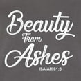 thumbnail image 5 of Wild Bobby Beauty From Ashes Isaiah 61:3 Inspirational/Christian Women Slim Fit Junior Tee, Dark Grey, Small, 5 of 5
