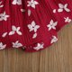 thumbnail image 5 of Falda Vestido mameluco para niñas pequeñas, 2 uds., monos fruncidos, vestido, ropa de bebé a la moda Ygjytge Vino rojo T 3/6M para Niña, 5 of 7