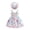 White, variant on ATOGUTA Girls Sleeveless Dress Casual Beach Party Print Spaghetti Straps Sundress with Hat White, Size 3M-3T